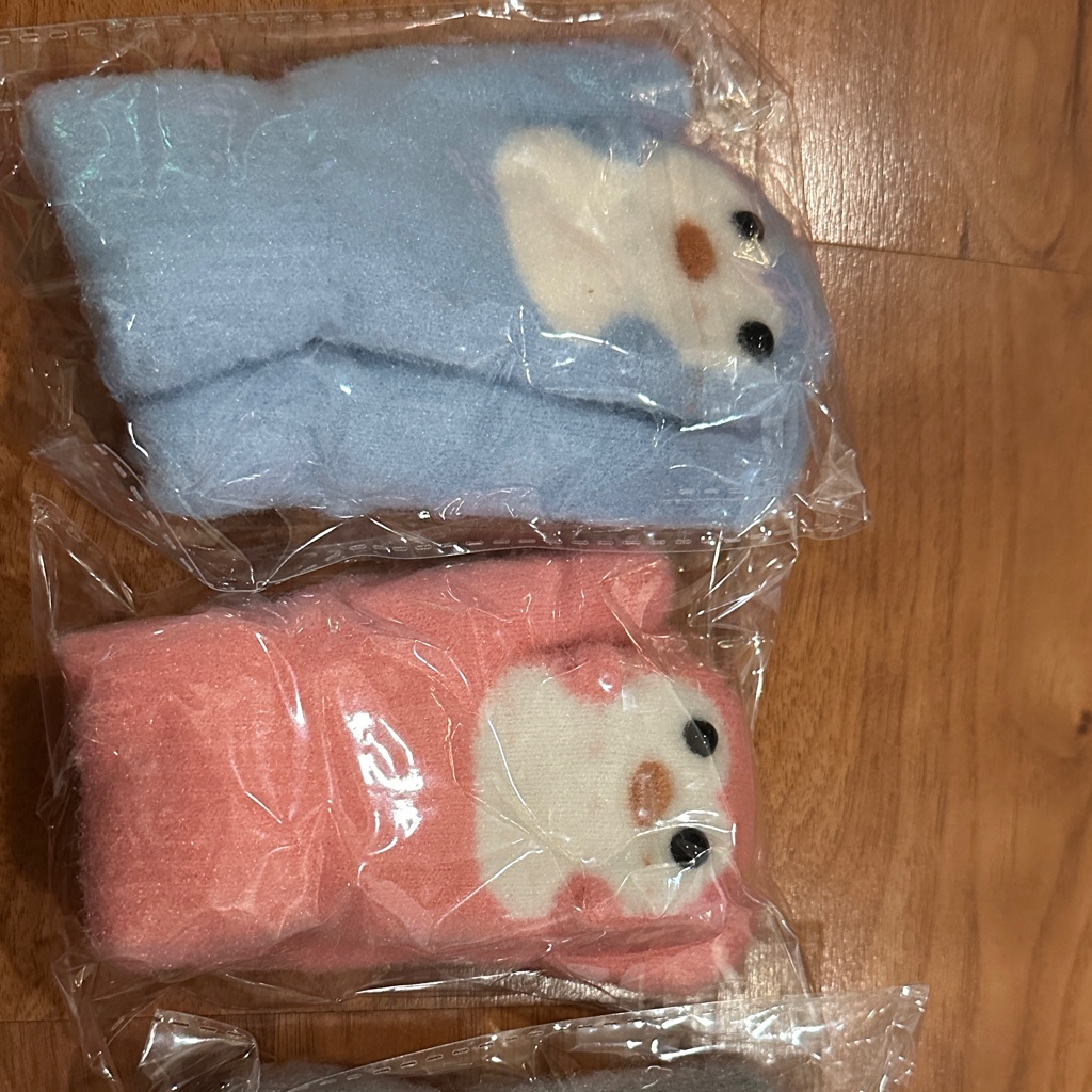 Cute Blue And Pink Plush Toys